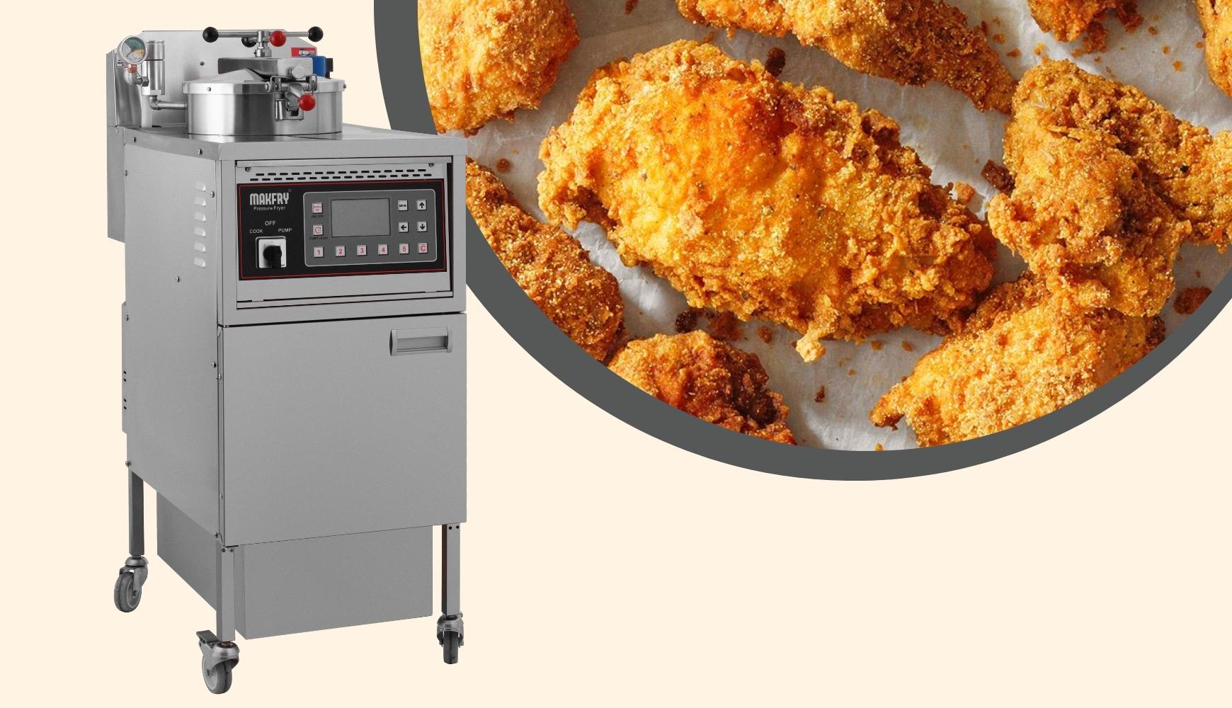 Chicken Pressure Fryer for Sale, Gas/Electric Pressure Chicken Fryer