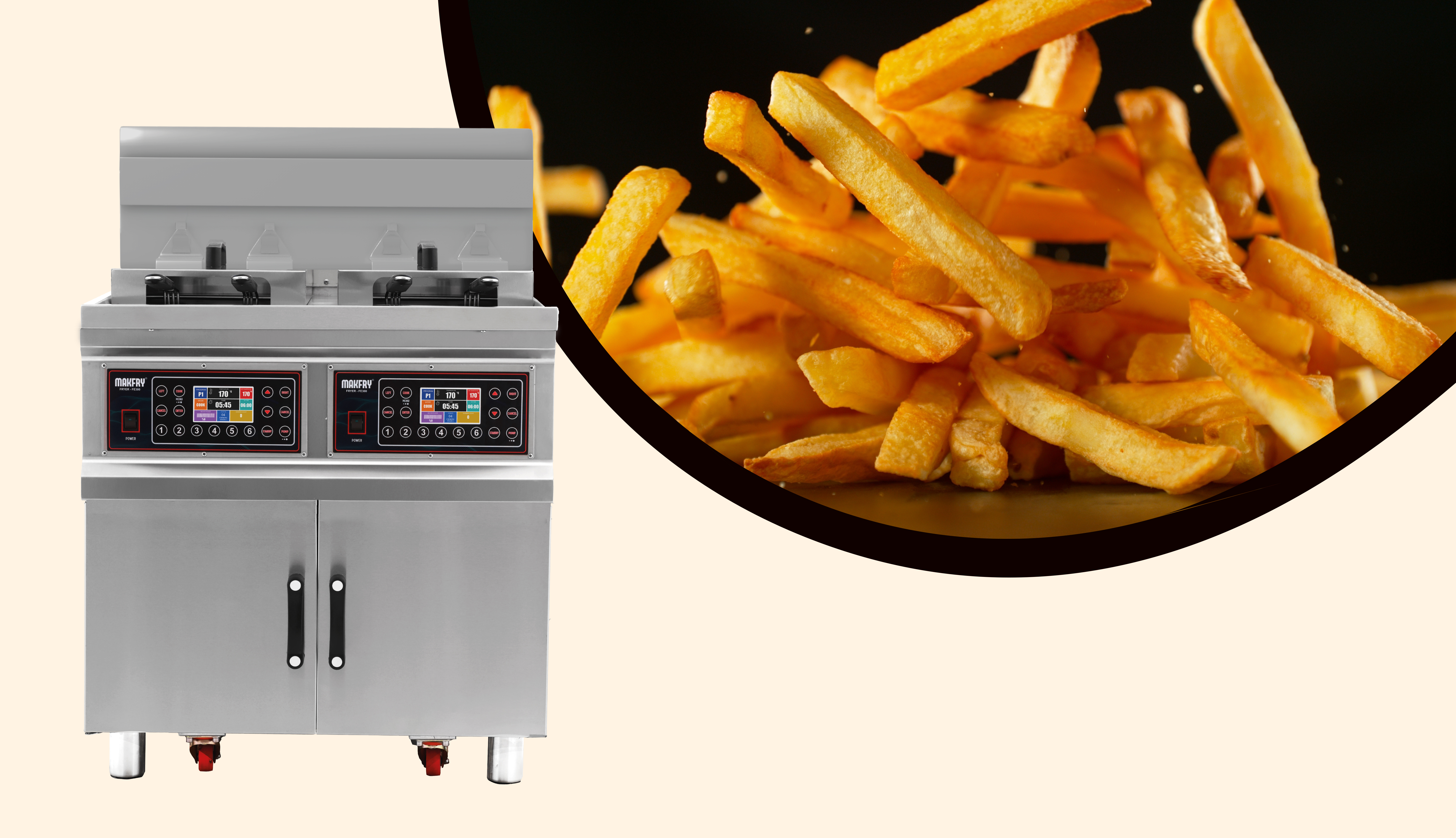 Elektrikli Asansörlü Açık Fritöz FE300DL