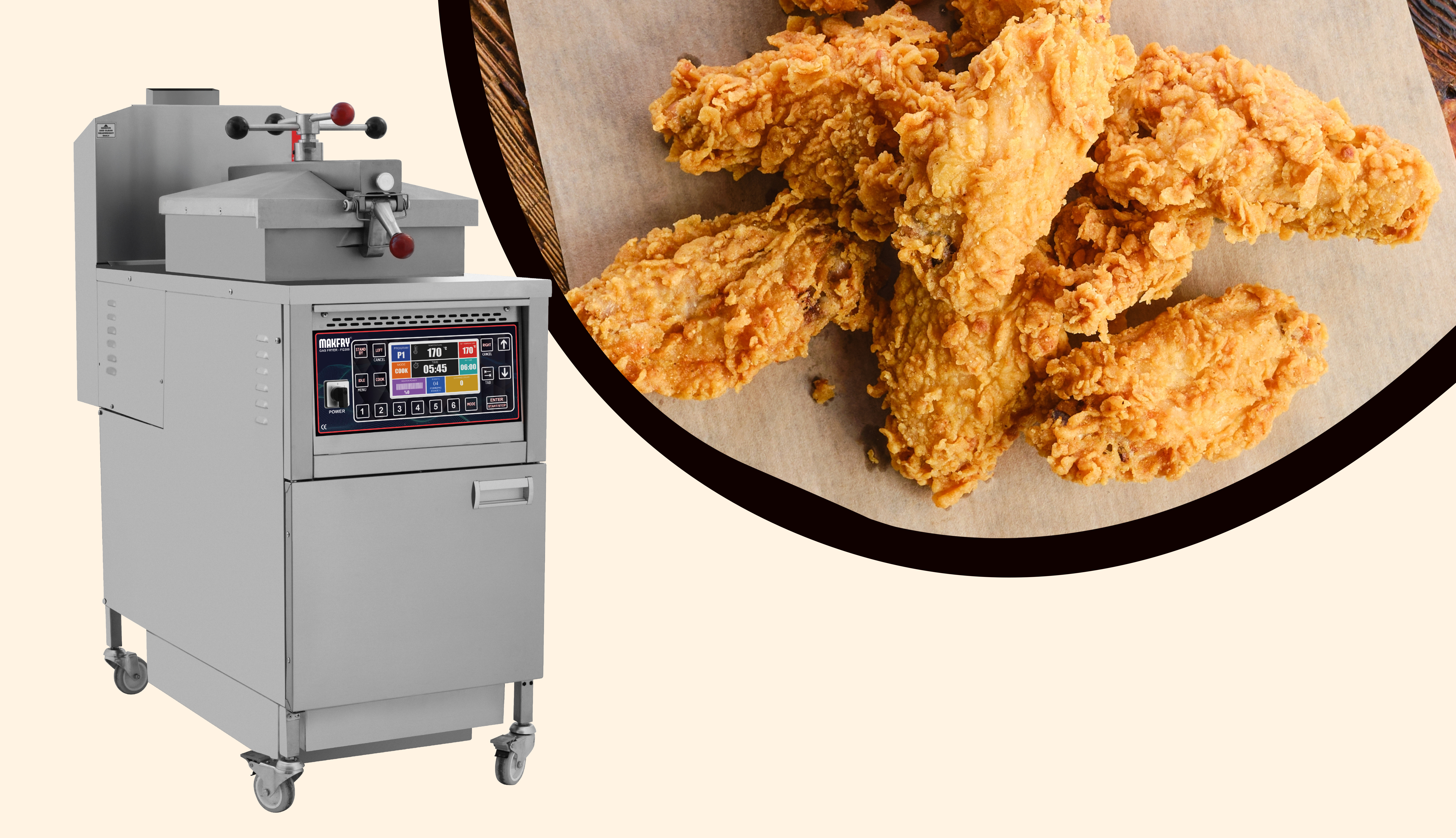 Gazlı Basınçlı Fritöz PD1030G
