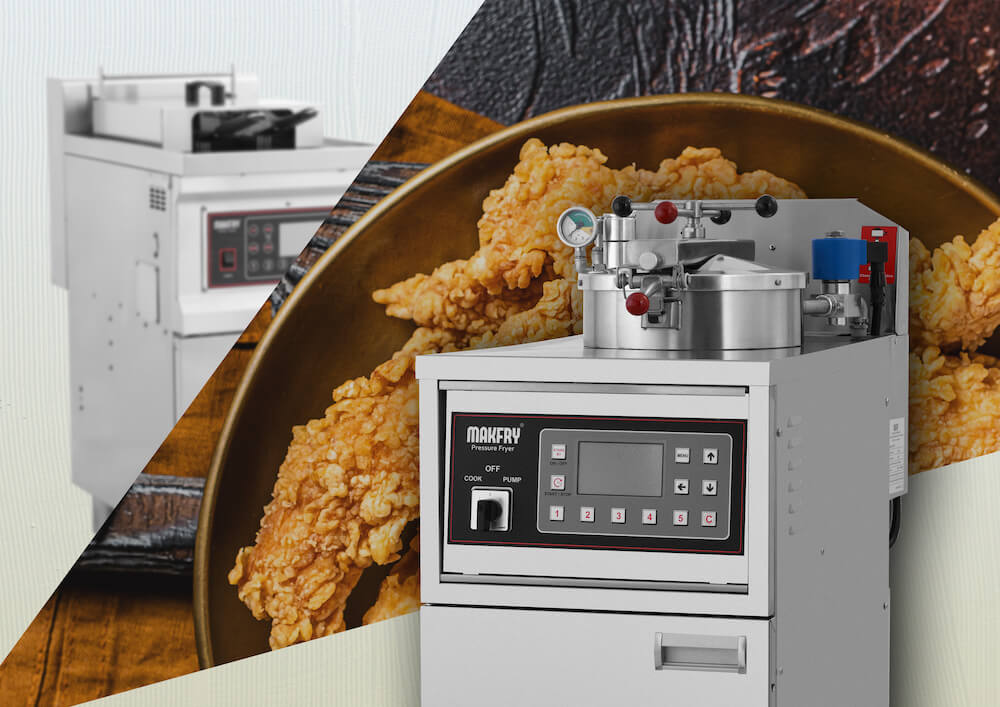 Industrial Pressure Fryers and Fried Chicken Production